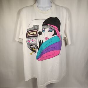 Vintage 80s Carol Joseph Las Vegas Single Stitch T-shirt Large